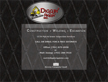 Tablet Screenshot of digginriggininc.com